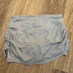 Athletic Gray Ruched Skirt